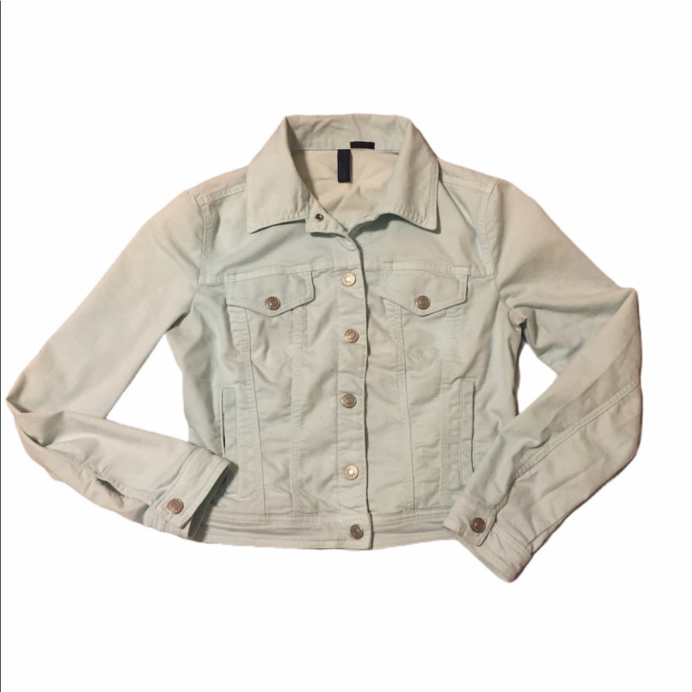 Benetton Denim Trucker  Jean Jacket L light blue pastel
